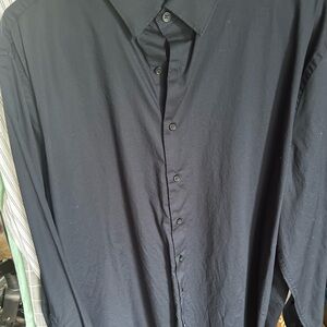 Express Men's Black Casual Button Down Shirt